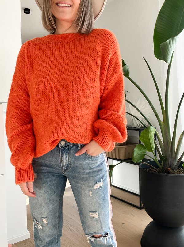 Basic Pullover SPRING, Orange