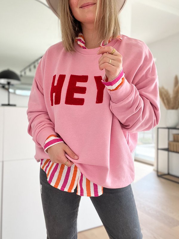 Sweater HEY, Pink